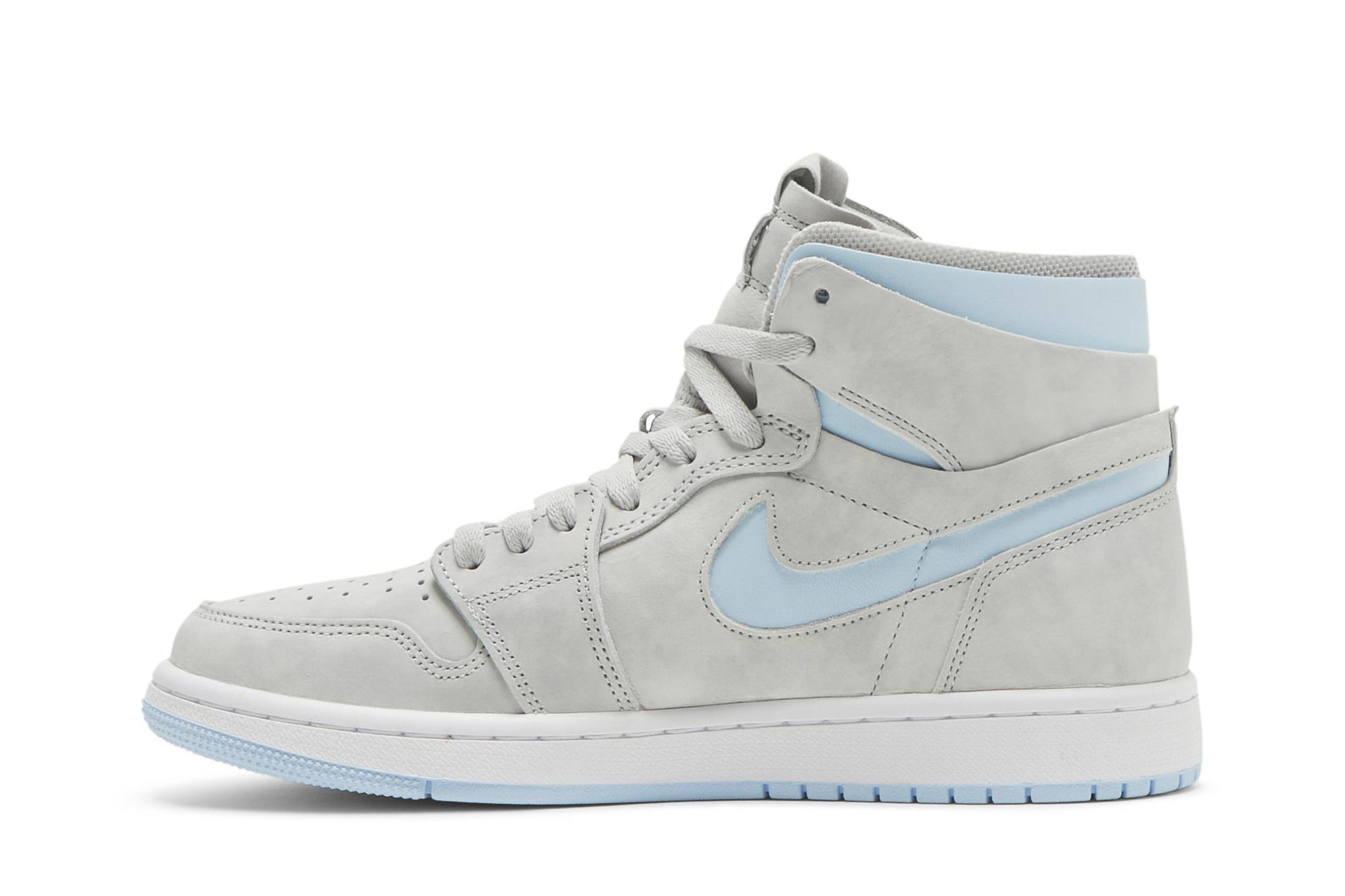 (Women) Air Jordan 1 High Zoom Comfort Cool Grey Light Blue CT0979-004 Nicesnk