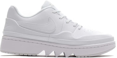 (Women) Air Jordan 1 Jester XX Low Laced Triple White CI7815-100 (Women) Air Jordan 1 Jester XX Low Laced Triple White CI7815-100