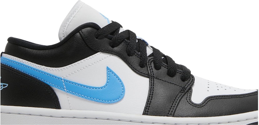 Women Air Jordan 1 Low Black University Blue DC0774 041
