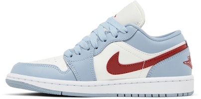 (W) Air Jordan 1 低帮 '蓝色低语沙丘红' DC0774-164 Lookbook (W) Air Jordan 1 低帮 '蓝色低语沙丘红' DC0774-164