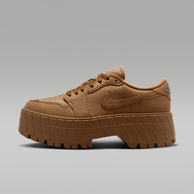 (Women) Air Jordan 1 Low "Brooklyn" Light British Tan/Black/Metallic Silver IX5431-281