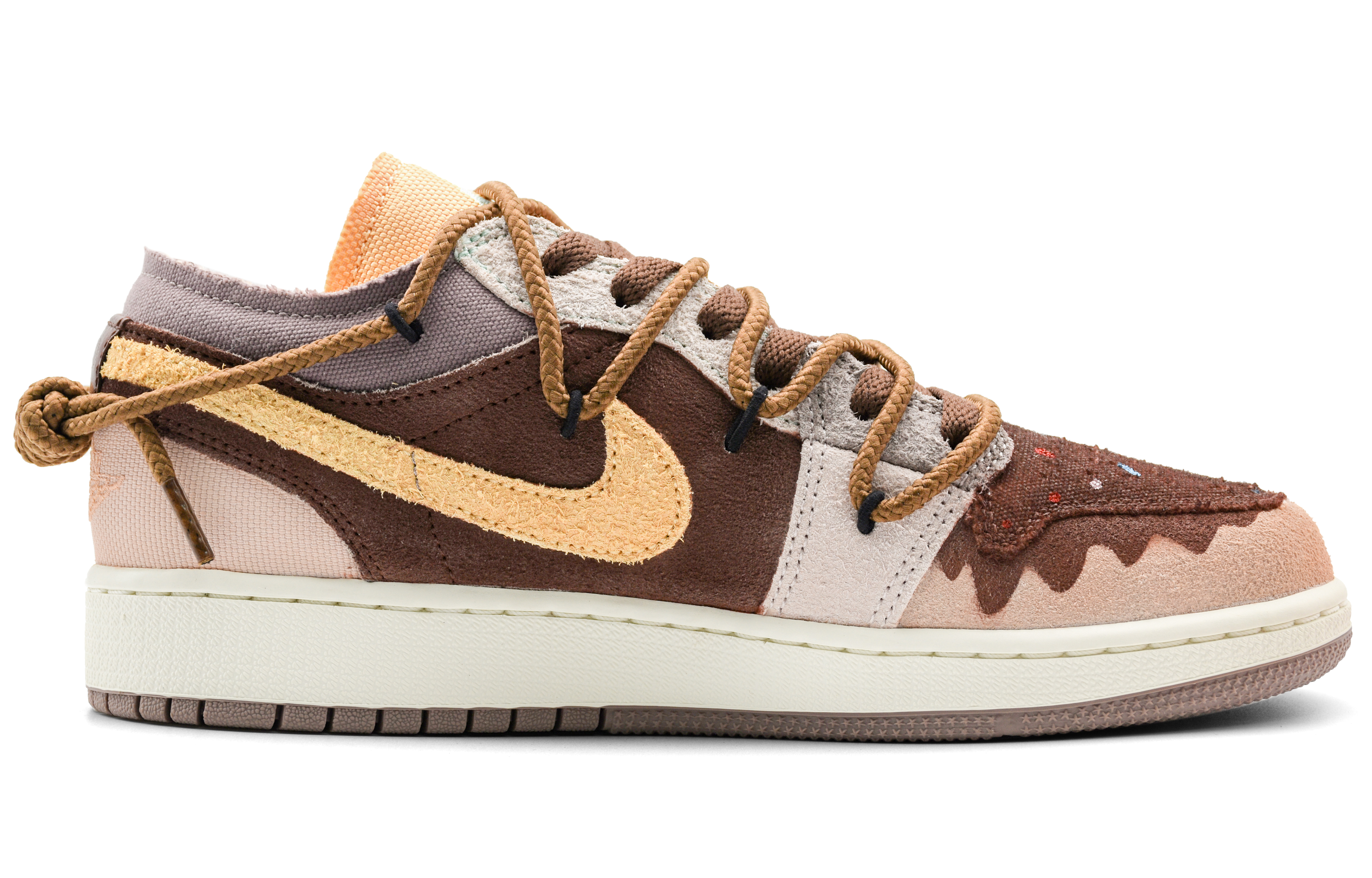 Order (W) Air Jordan 1 Low 'Donut Glaseado de Chocolate' DZ4465-200（Team164-CHOCOLATE-)