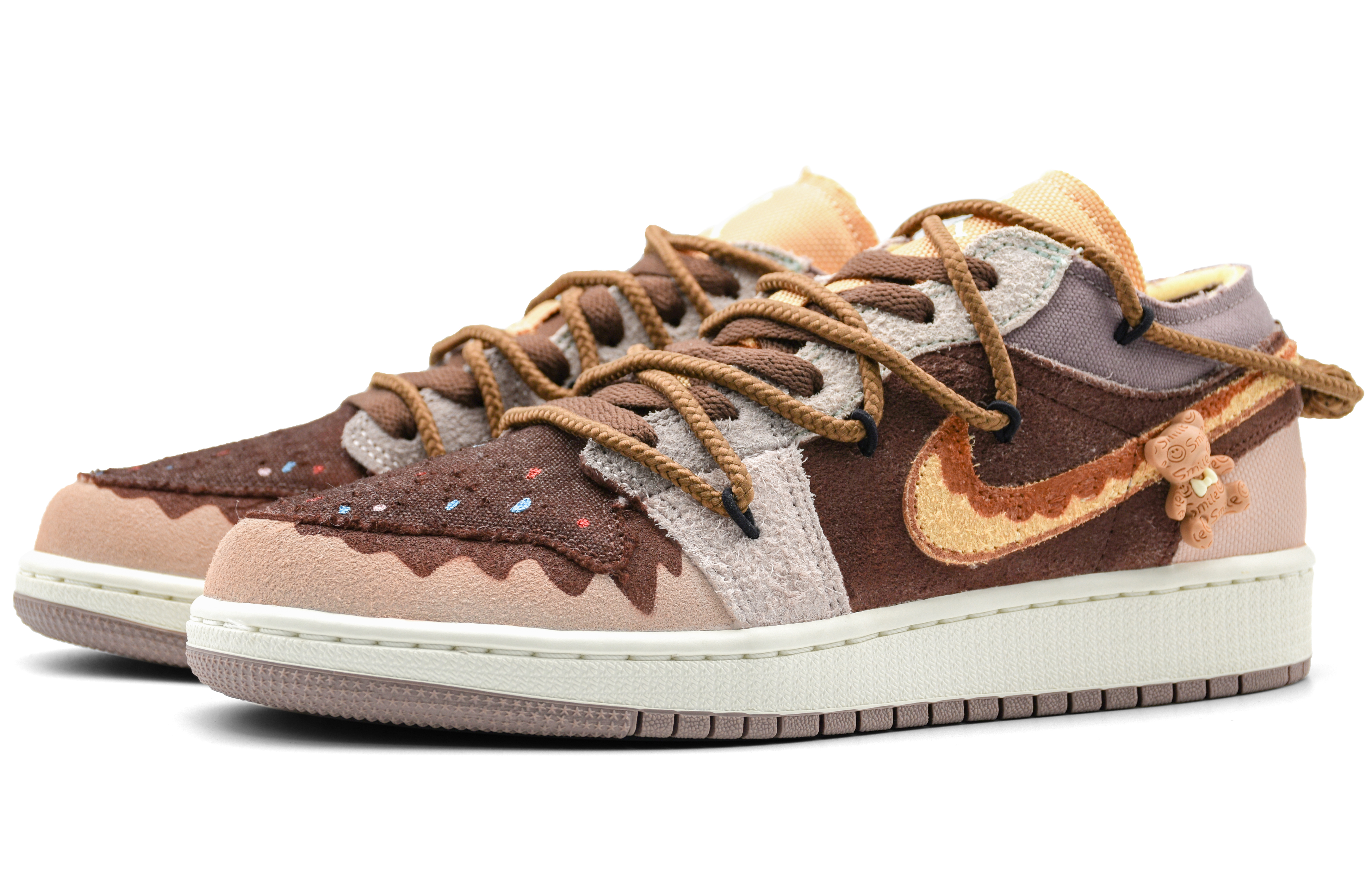 Lookbook (W) Air Jordan 1 Low 'Donut Glaseado de Chocolate' DZ4465-200（Team164-CHOCOLATE-)