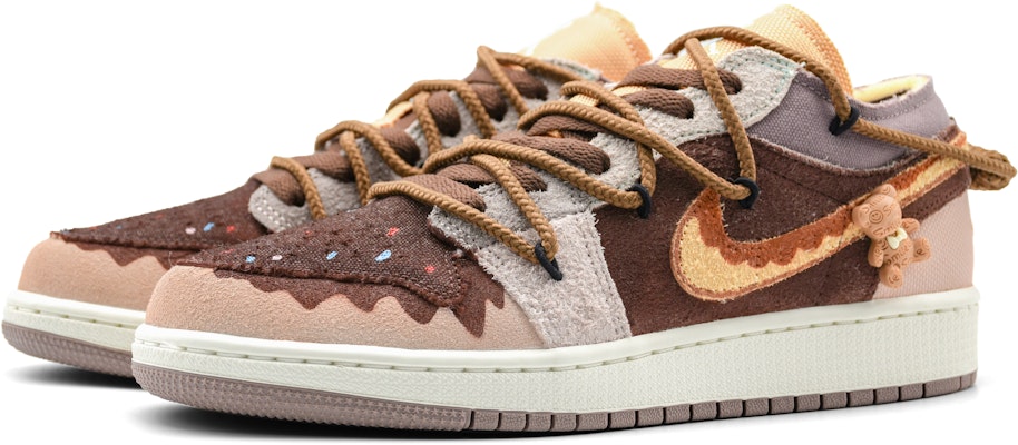 (Women) Air Jordan 1 Low 'Chocolate Iced Donut' Lookbook (Women) Air Jordan 1 Low 'Chocolate Iced Donut'