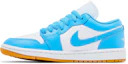 Shop (Women) Air Jordan 1 Low 'Dark Powder Blue Gum' DC0774-104
