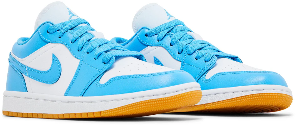 (Women) Air Jordan 1 Low 'Dark Powder Blue Gum' DC0774-104 1