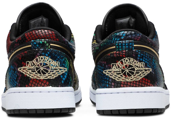 (Women) Air Jordan 1 Low 'Multi Snakeskin' CW5580-001 Details for (Women) Air Jordan 1 Low 'Multi Snakeskin' CW5580-001