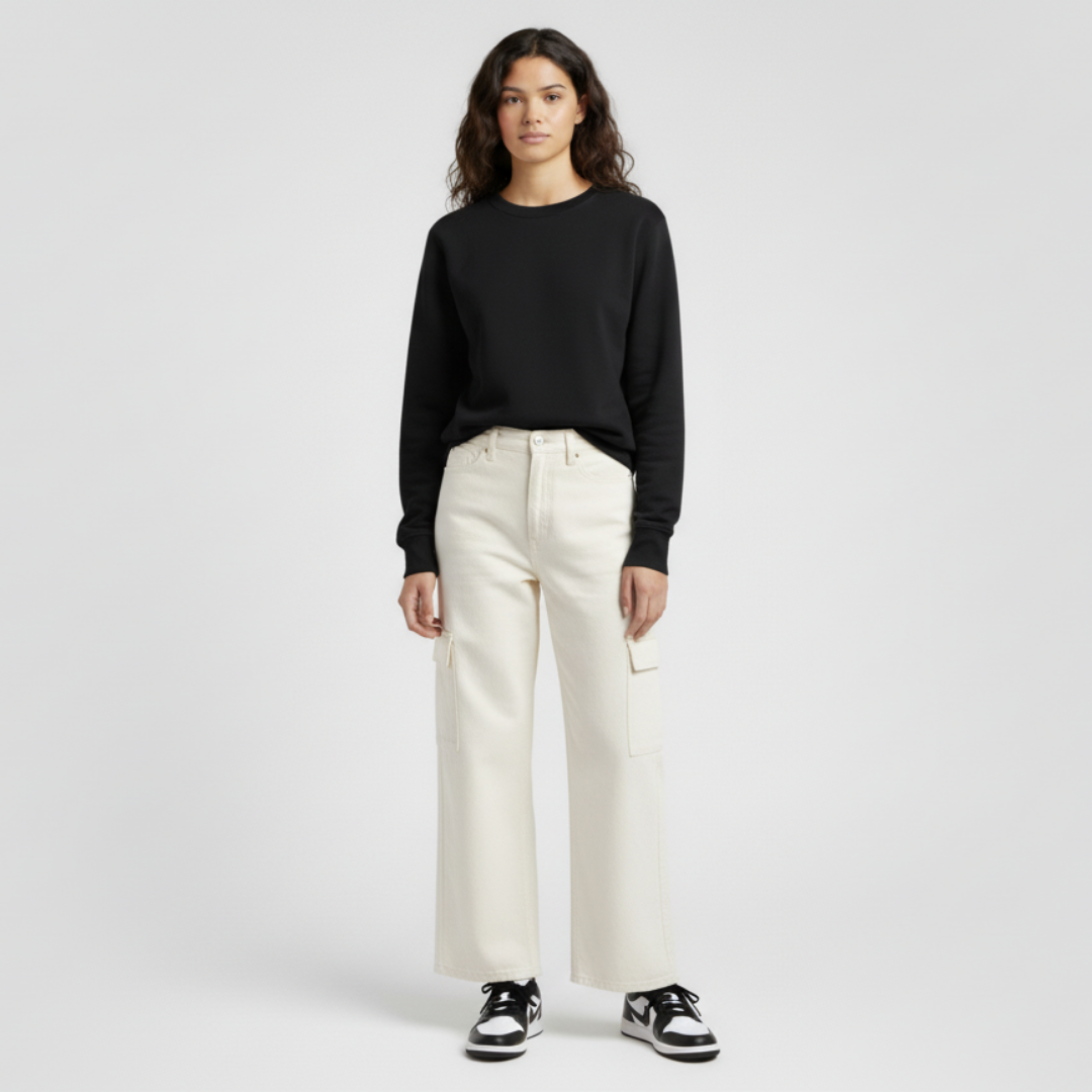 Lookbook (W) Air Jordan 1 Low 'Panda' Hitam Putih DC0774-101