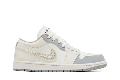 (Women) Air Jordan 1 Low 'Sail Soft Pearl Sequins'