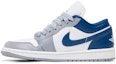 Lookbook (W) Air Jordan 1 Low 'Stealth French Blue' Lelaki DC0774-042