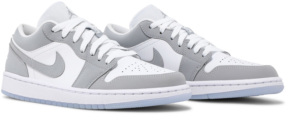 (Women) Air Jordan 1 Low 'White Wolf Grey' DC0774-105 1