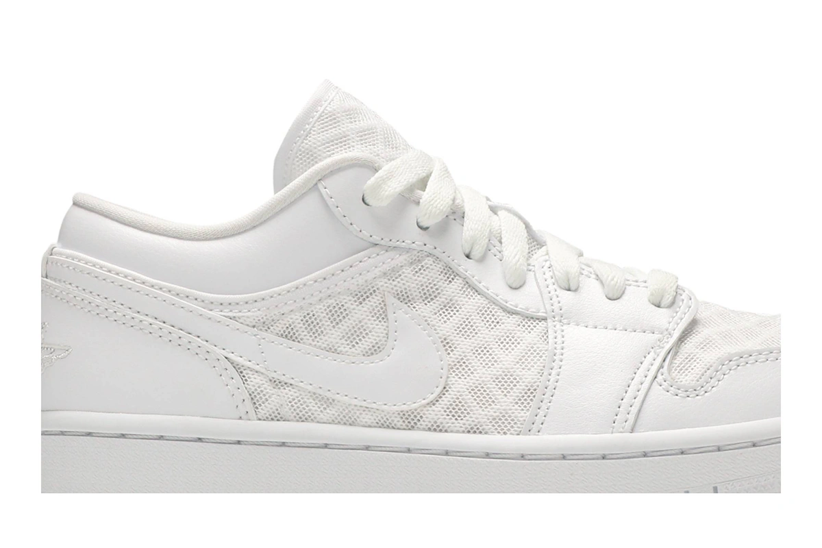 (Women) Air Jordan 1 Low Breathe 'Triple White'