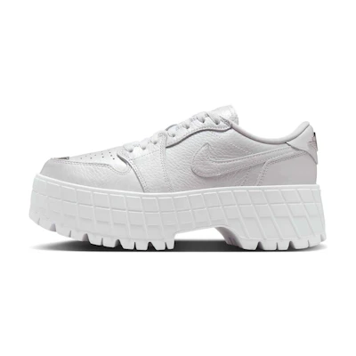 (W) Jordan 1 Low Brooklyn 'White Metallic Silver'