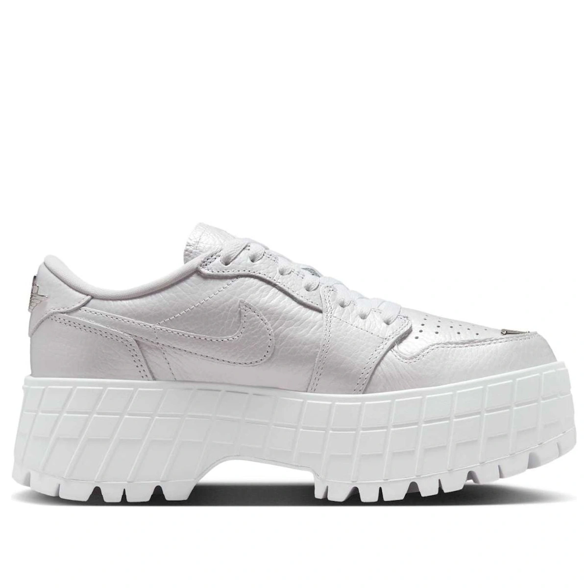 (Women) Air Jordan 1 Low Brooklyn 'White Metallic Silver'