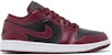 (W) Air Jordan 1 Low Merah Beetroot Gelap DC0774-006