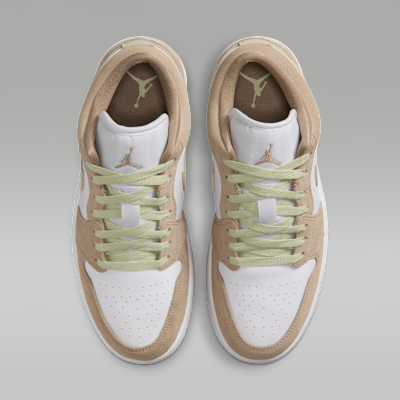 Shop (Women) Air Jordan 1 Low Khaki/Olive Aura/Sail/White DC0774-204