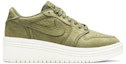 Buy (W) Air Jordan 1 Low Lifted 'Olive Canvas' dalam Bahasa Melayu AO1334-300
