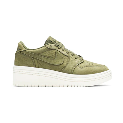 (W) Jordan 1 Low Lifted 'Olive Canvas'