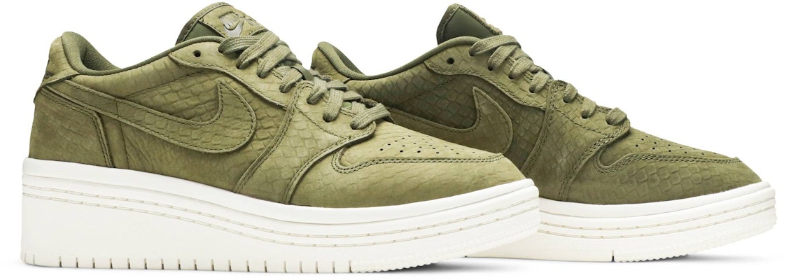 (W) Air Jordan 1 Low Lifted 'Olive Canvas' dalam Bahasa Melayu AO1334-300 Cheap (W) Air Jordan 1 Low Lifted 'Olive Canvas' dalam Bahasa Melayu AO1334-300