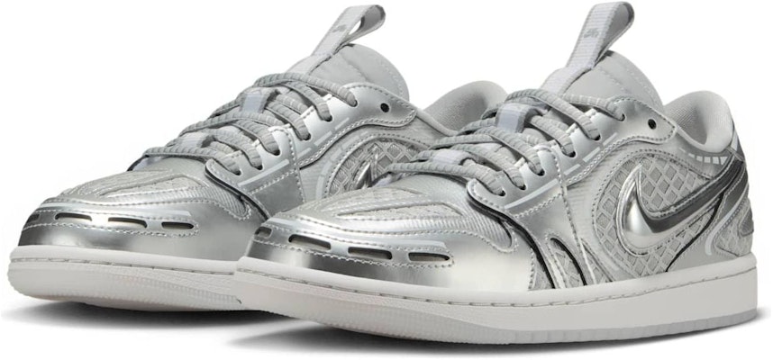 (Women) Air Jordan 1 Low Method of Make V3 'Metallic Silver' HQ2186-002 Lookbook (Women) Air Jordan 1 Low Method of Make V3 'Metallic Silver' HQ2186-002