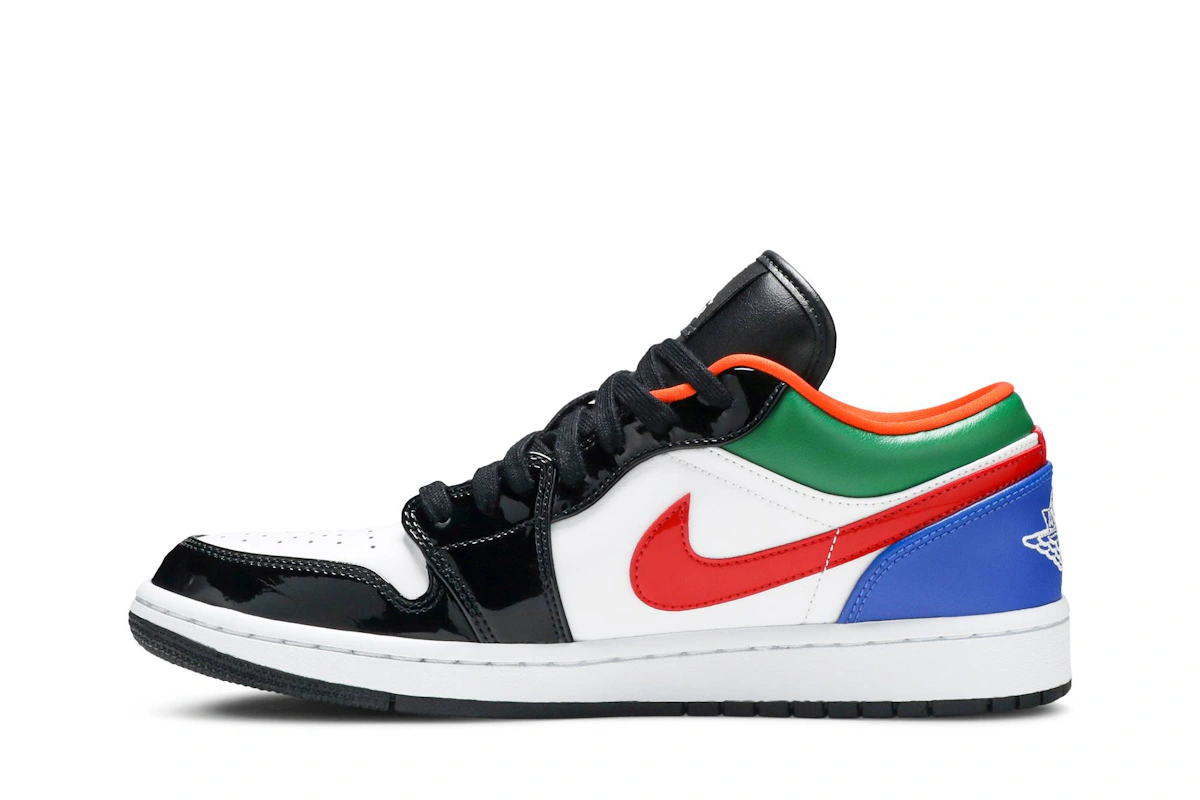 (Women) Air Jordan 1 Low Multi-Color Black Toe CZ4776-101