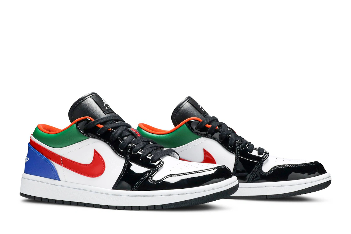 (Women) Air Jordan 1 Low Multi-Color Black Toe CZ4776-101