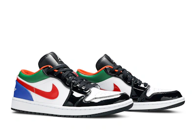 (Women) Air Jordan 1 Low Multi-Color Black Toe CZ4776-101