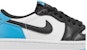 (W) Air Jordan 1 Low OG 'Hitam dan Biru Powder Gelap/UNC' CZ0775-104