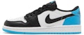 (W) Air Jordan 1 Low OG 'Hitam dan Biru Powder Gelap/UNC' CZ0775-104