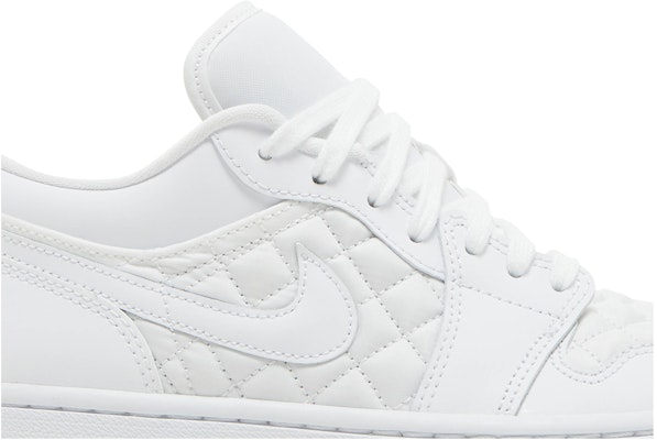 (Women) Air Jordan 1 Low Quilted 'Triple White' DB6480-100 Order (Women) Air Jordan 1 Low Quilted 'Triple White' DB6480-100