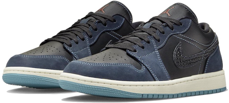 (Women) Air Jordan 1 Low SE 'Black Dark Obsidian' FJ5478-010 Lookbook (Women) Air Jordan 1 Low SE 'Black Dark Obsidian' FJ5478-010
