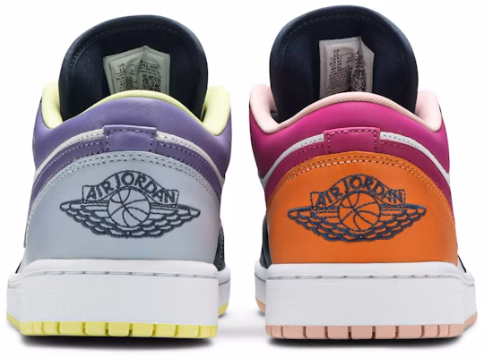 (Women) Air Jordan 1 Low SE 'Mismatched - Purple Magenta' DJ4342-400 Details for (Women) Air Jordan 1 Low SE 'Mismatched - Purple Magenta' DJ4342-400