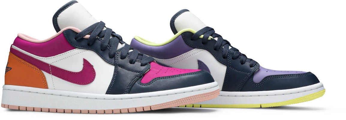 (Women) Air Jordan 1 Low SE 'Mismatched - Purple Magenta' DJ4342-400 Cheap (Women) Air Jordan 1 Low SE 'Mismatched - Purple Magenta' DJ4342-400