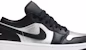(W) Air Jordan 1 Low SE 'Silver Toe' - Kasut Wanita Perak Elegan Retro. DA5551-001