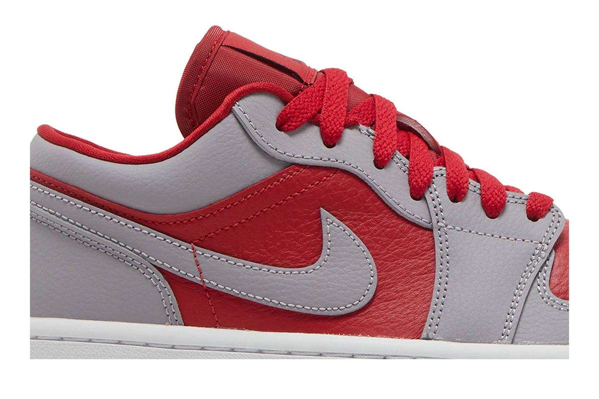 (Women) Air Jordan 1 Low SE 'Split - Gym Red Cement Grey'