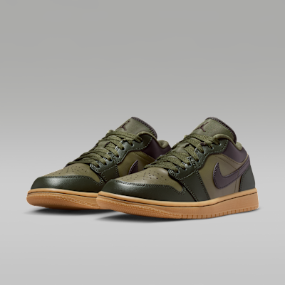 Purchase (W) Air Jordan 1 Low Sequoia/Rough Green/Gum Light Brown/Velvet Brown IR0840-325