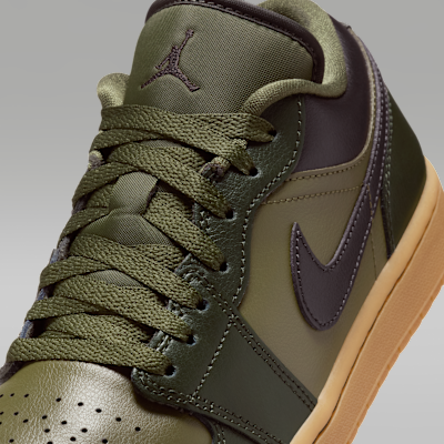 Sizing (W) Air Jordan 1 Low Sequoia/Rough Green/Gum Light Brown/Velvet Brown IR0840-325