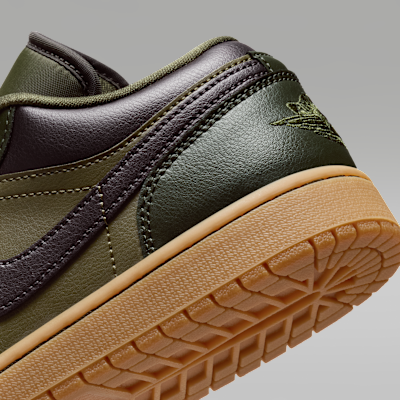 Cheap (W) Air Jordan 1 Low Sequoia/Rough Green/Gum Light Brown/Velvet Brown IR0840-325