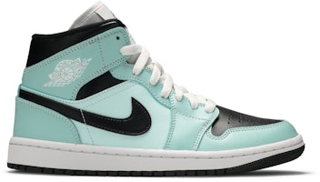 (Women) Air Jordan 1 Mid 'Aqua Black' BQ6472-300 (Women) Air Jordan 1 Mid 'Aqua Black' BQ6472-300