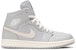(W) Air Jordan 1 Mid 'Kelabu Atmosfera Gading Pucat Tulang' CD7240-002