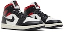 Cheap (W) Air Jordan 1 Mid 'Hitam Sail Merah Gym' BQ6472-061
