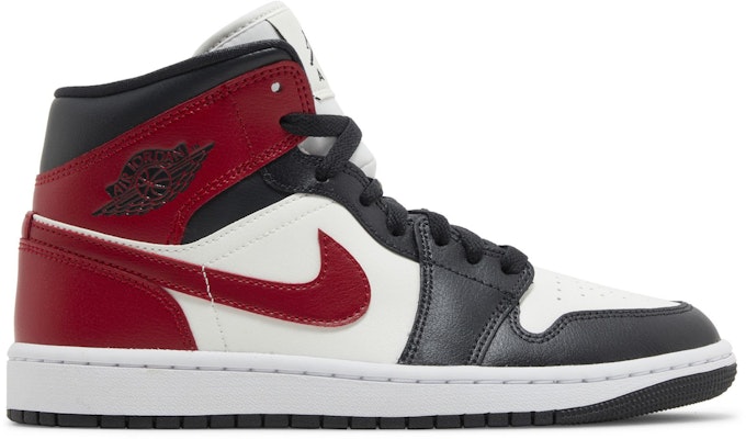 (Women) Air Jordan 1 Mid 'Black Toe' BQ6472-160 Buy (Women) Air Jordan 1 Mid 'Black Toe' BQ6472-160