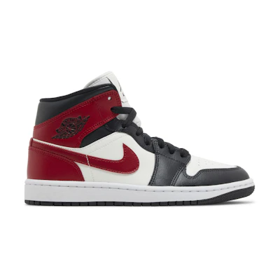 (W) Jordan 1 Mid 'Black Toe'