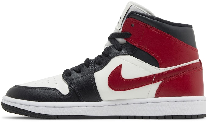 (Women) Air Jordan 1 Mid 'Black Toe' BQ6472-160 Lookbook (Women) Air Jordan 1 Mid 'Black Toe' BQ6472-160