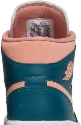 (W) Air Jordan 1 Mid 'Hijau Teal Gelap' BQ6472-308 Sizing (W) Air Jordan 1 Mid 'Hijau Teal Gelap' BQ6472-308