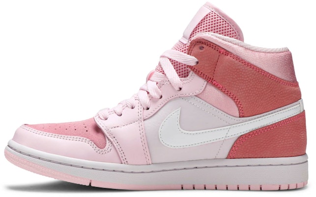 (W) Air Jordan 1 Mid 'Pink Digital' CW5379-600 Lookbook (W) Air Jordan 1 Mid 'Pink Digital' CW5379-600