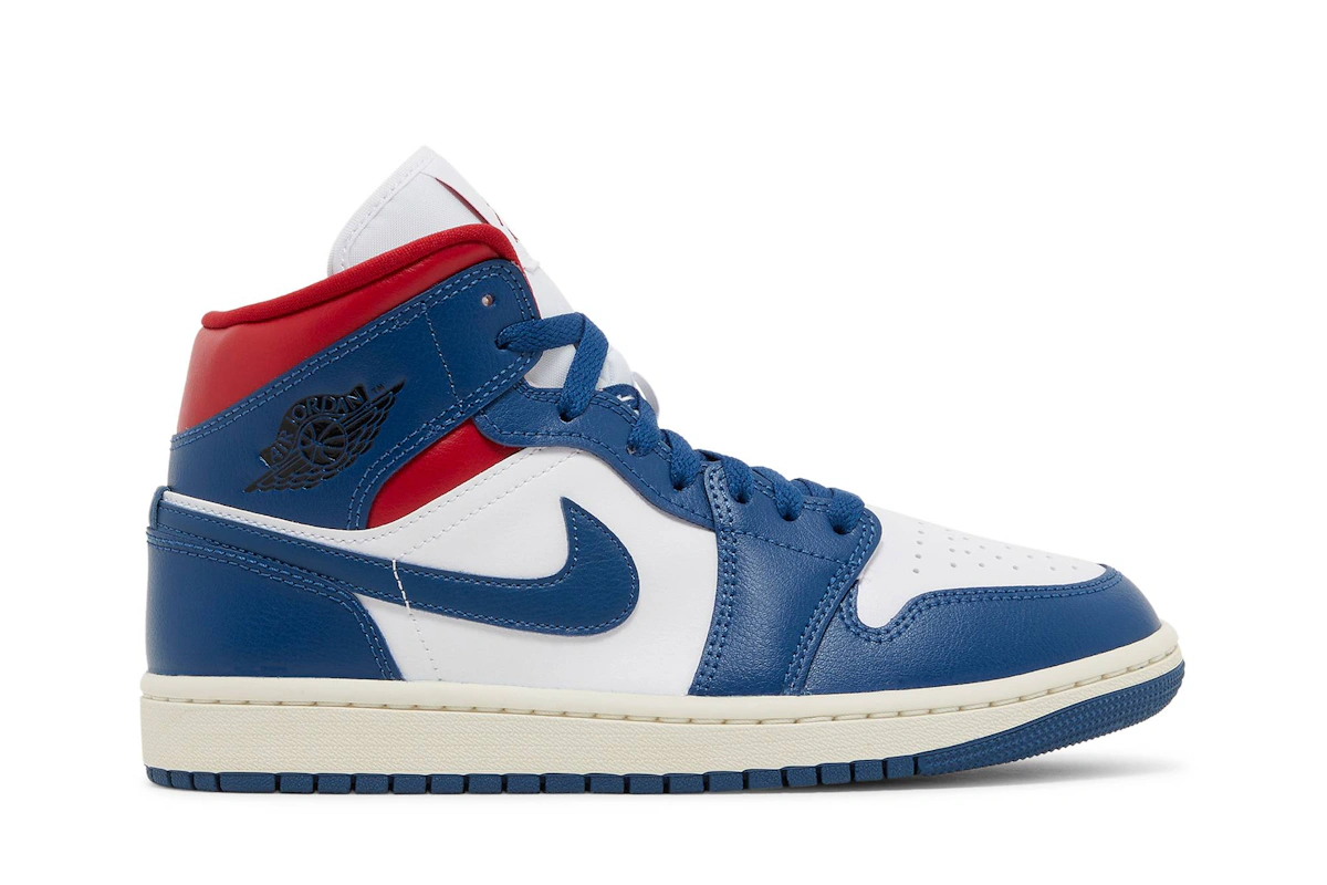 (Women) Air Jordan 1 Mid 'French Blue' BQ6472-146