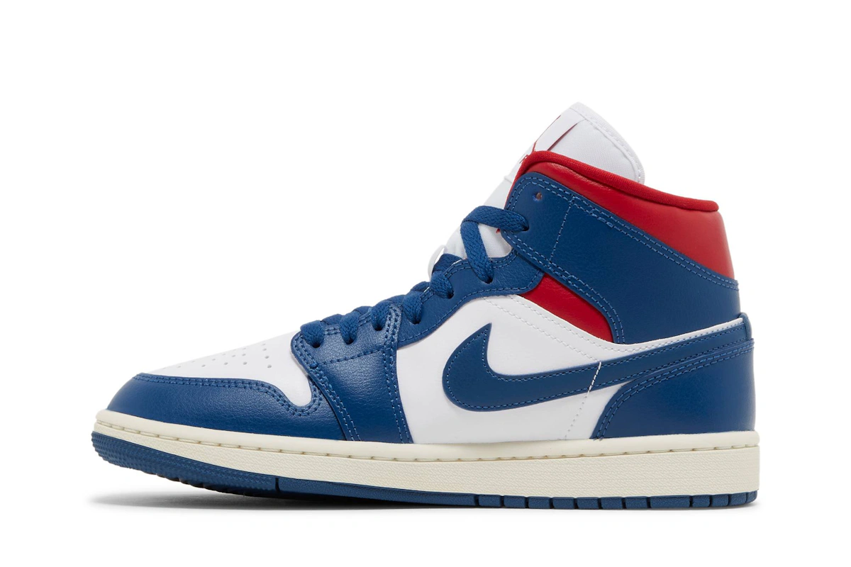 (Women) Air Jordan 1 Mid 'French Blue' BQ6472-146