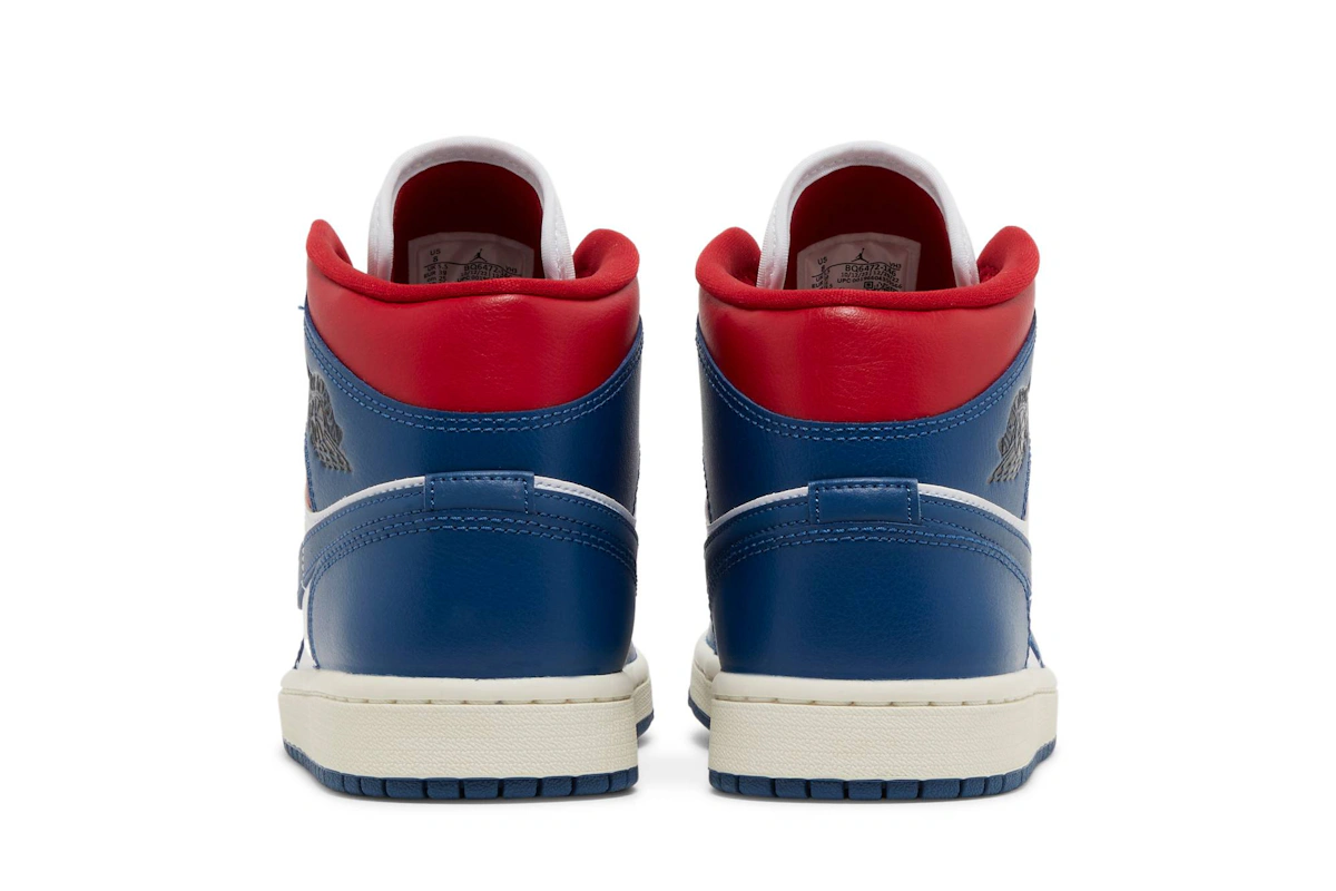 (Women) Air Jordan 1 Mid 'French Blue' BQ6472-146