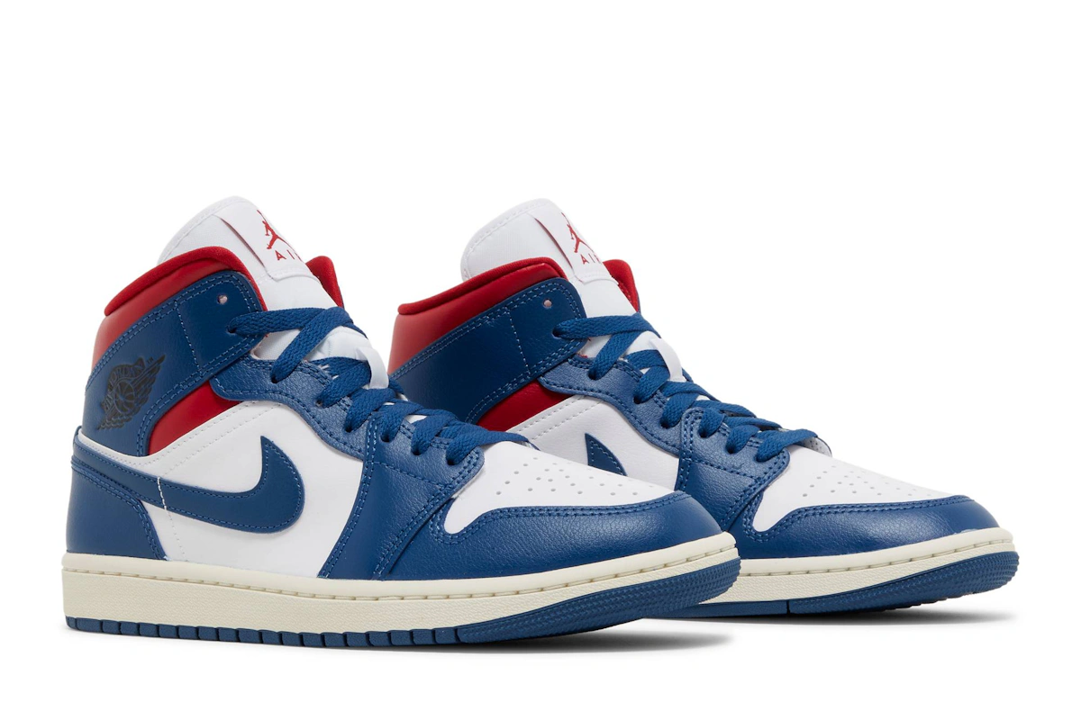 (Women) Air Jordan 1 Mid 'French Blue' BQ6472-146